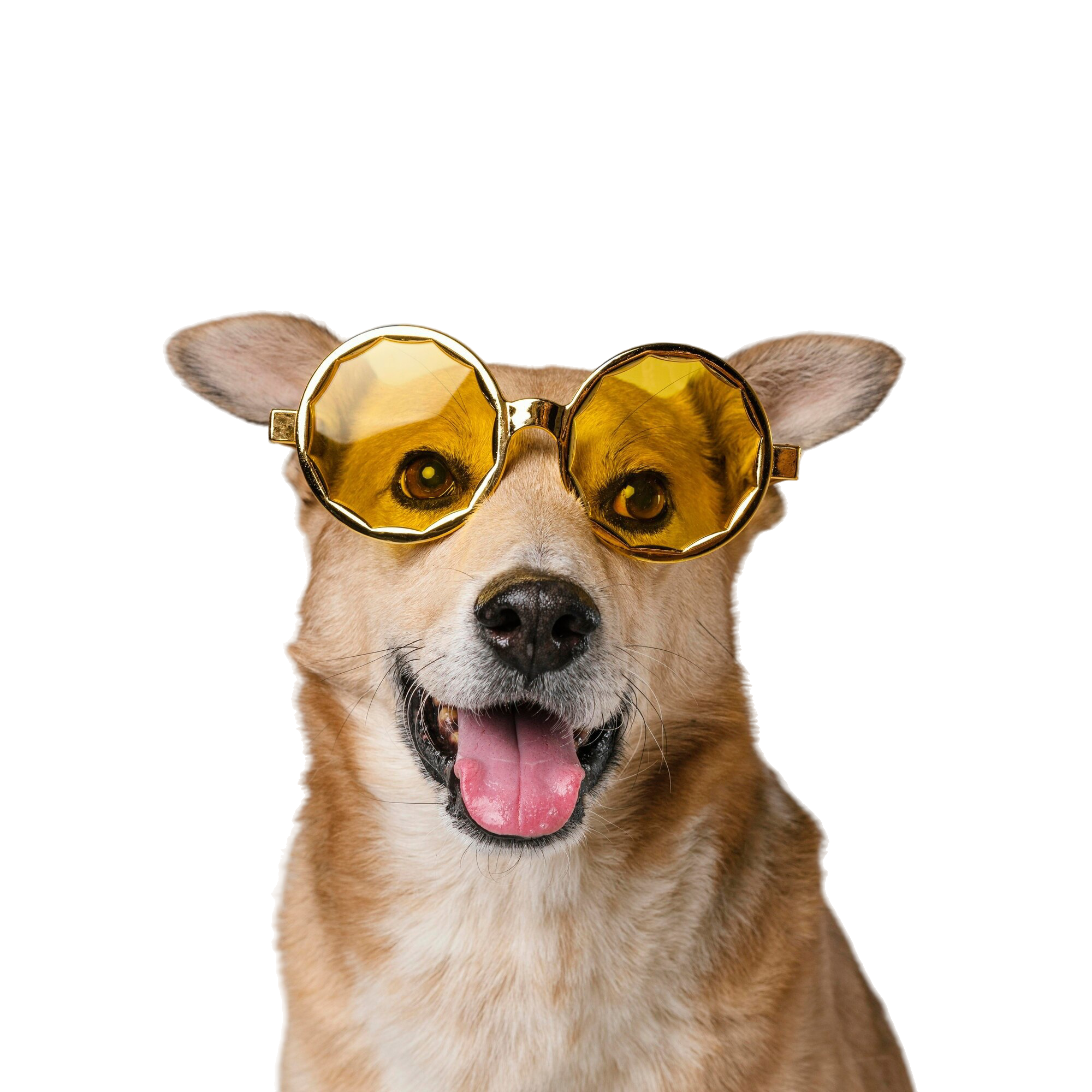 chien-souriant-mignon-portant-lunettes-soleil